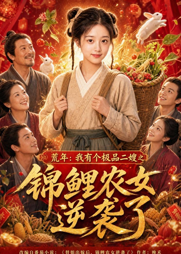 荒年：我有个极品二嫂之锦鲤农女逆袭了    Ai漫剧